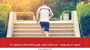 صعود السلم يوميا.. سر الأطباء لقلب قوي وعظام فولاذية وعقل حاد